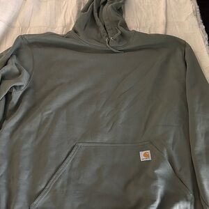 Carhartt Olive-Style Pullover Hoodie in Dusty Green